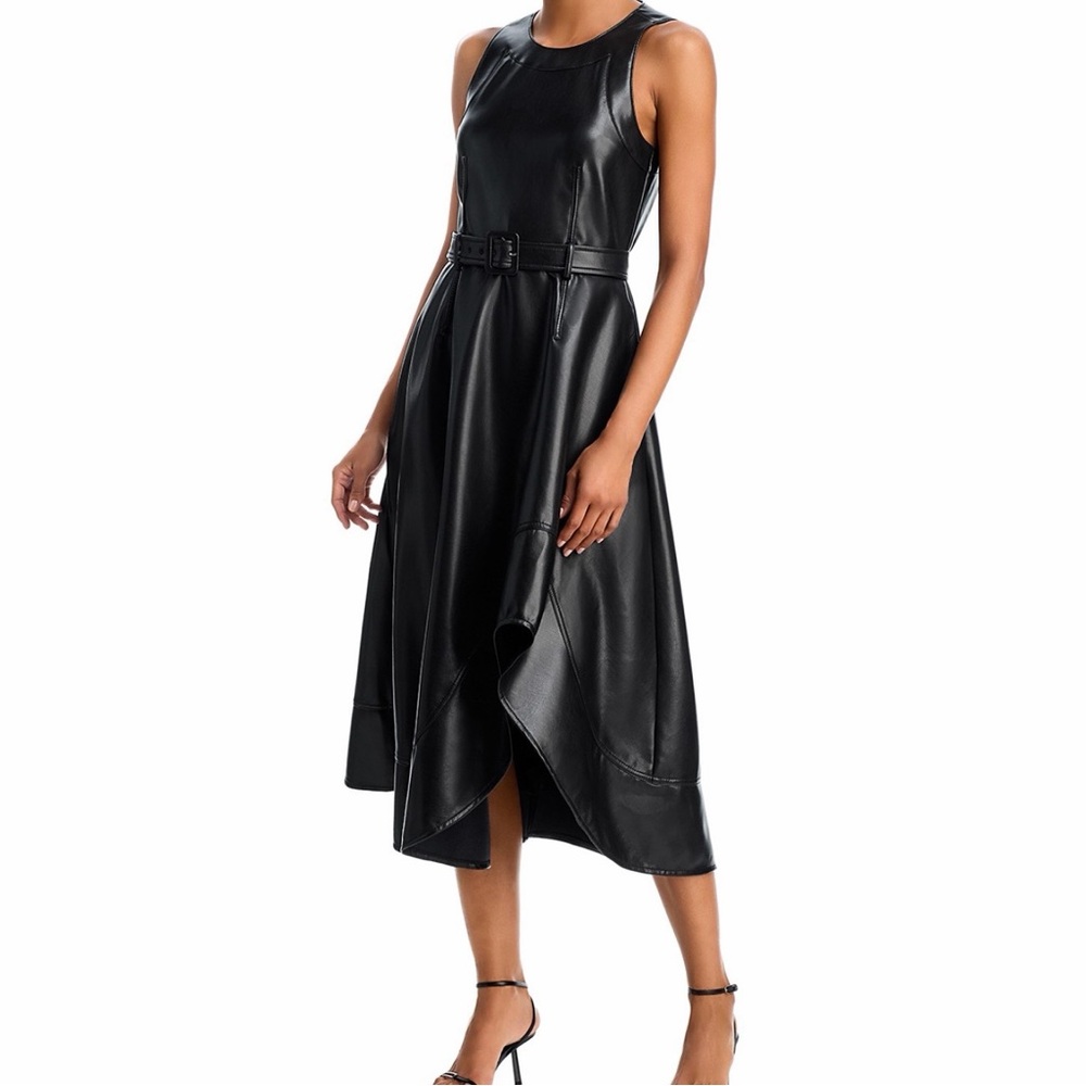 Cinq a sept Zelda Faux Leather Dress